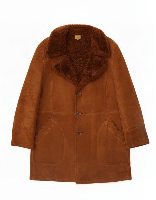 Мужское пальто из овчины Brooklin UK 38 Medium Beige