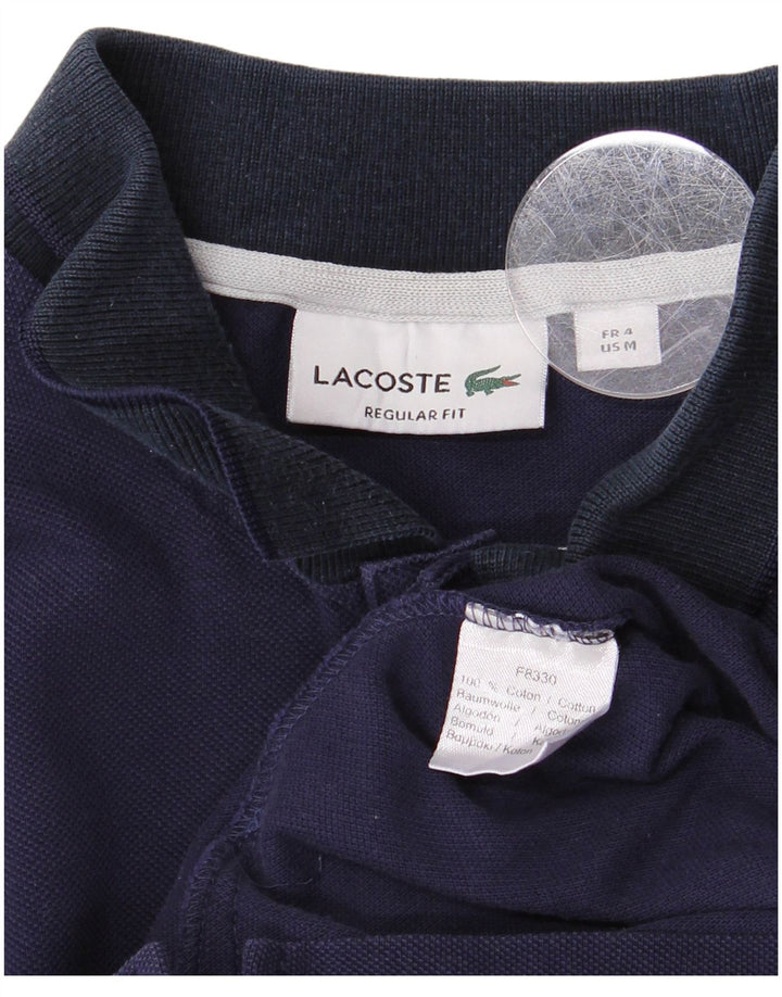 Мужская рубашка-поло стандартного кроя LACOSTE, размер 4, средний темно-синий, хлопок