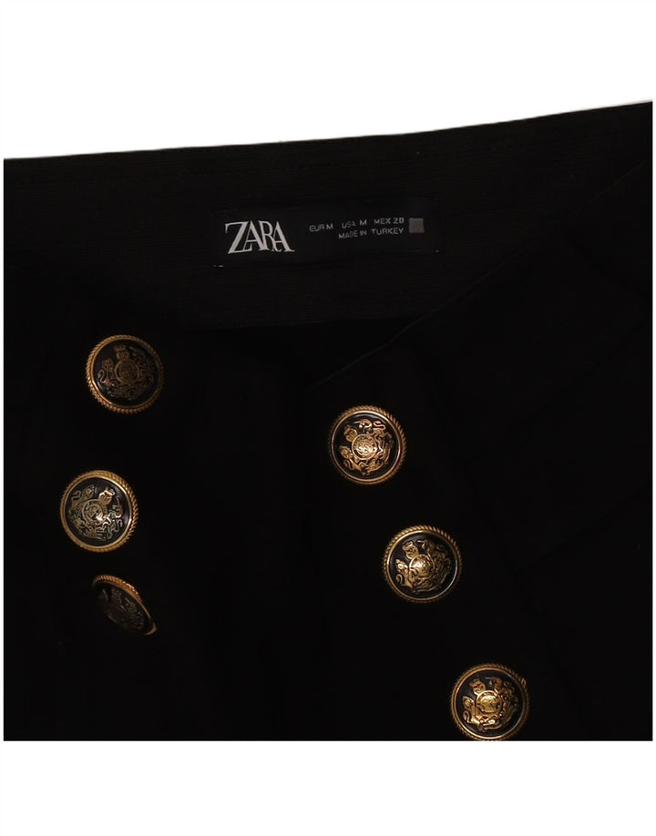 Женские узкие укороченные брюки Zara Medium W28 L25, черные