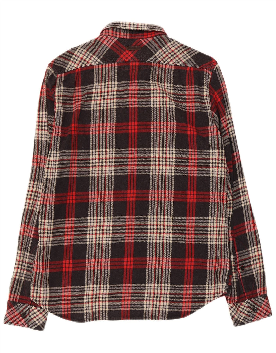 Мужская фланелевая рубашка в клетку Marlboro Classics, большая черная клетка