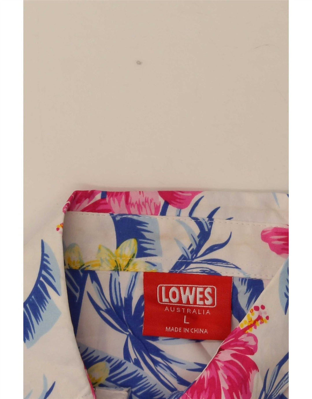 Мужская гавайская рубашка с коротким рукавом Lowes, большая разноцветная с цветочным принтом