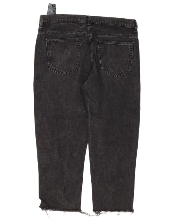 Мужские укороченные джинсы Zara EU 44, большие W34 L25, черный хлопок