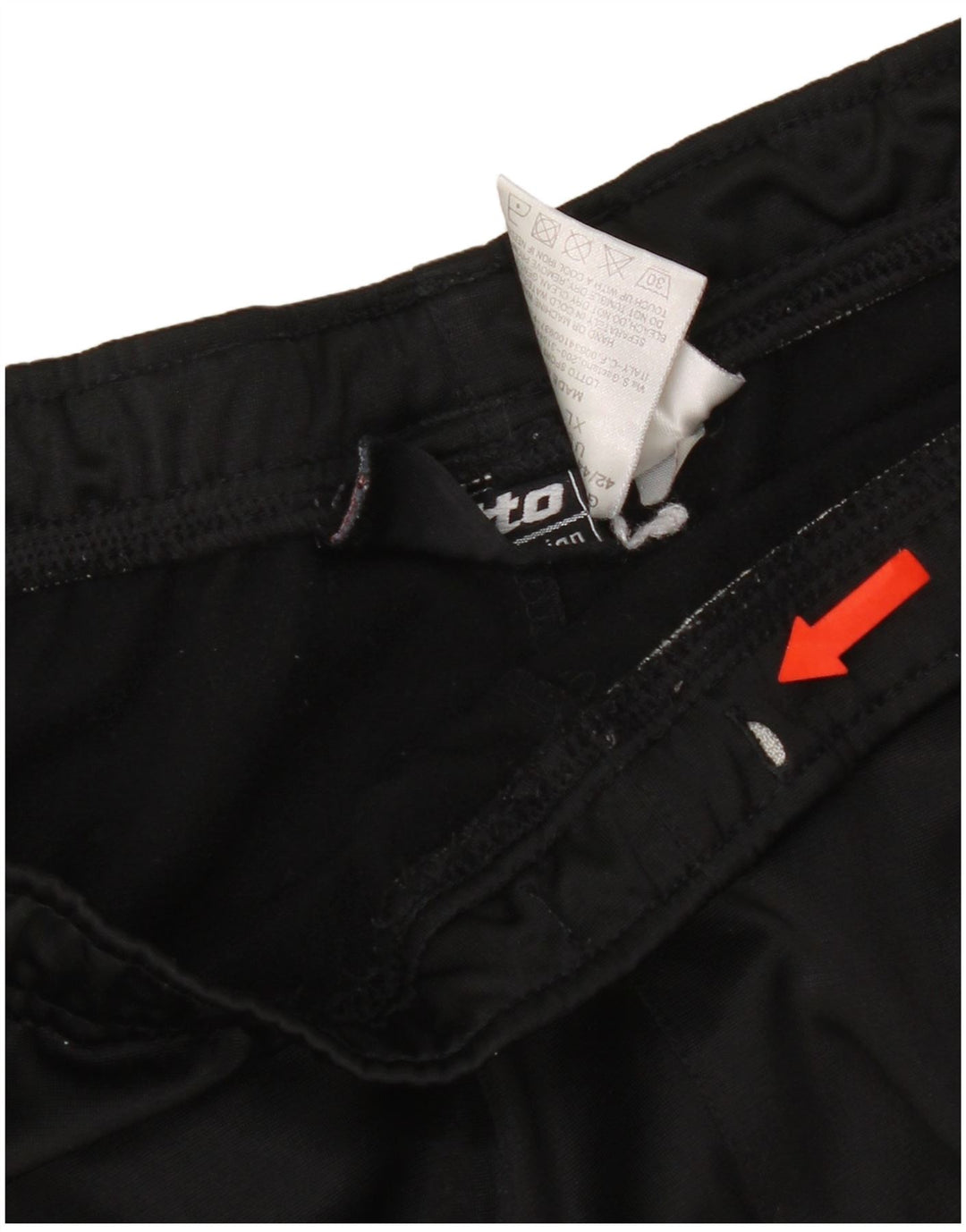 Мужские спортивные брюки Lotto XL, черные, полиэстер