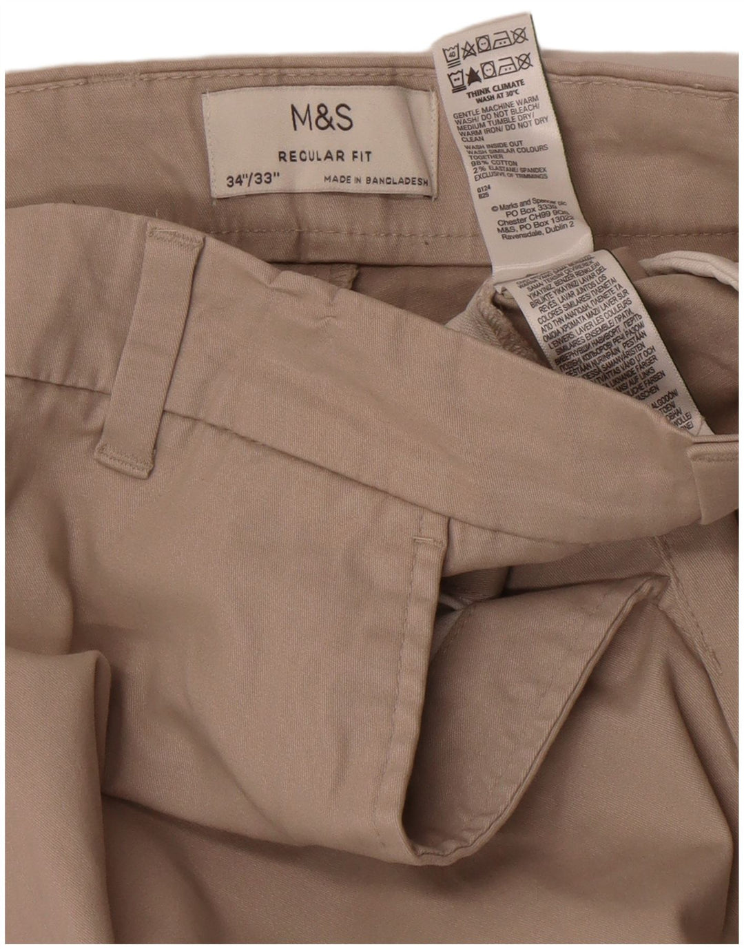 Мужские прямые мужские кроссовки средней посадки Mark & Spencer W34 L33, серые, хлопковые