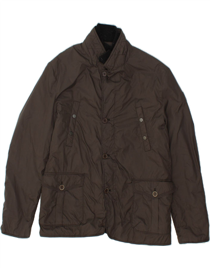 GAUDI Mens Utility Jacket UK 44 2XL Brown Polyester Vintage Gaudi and Second-Hand Gaudi from Messina Hembry 