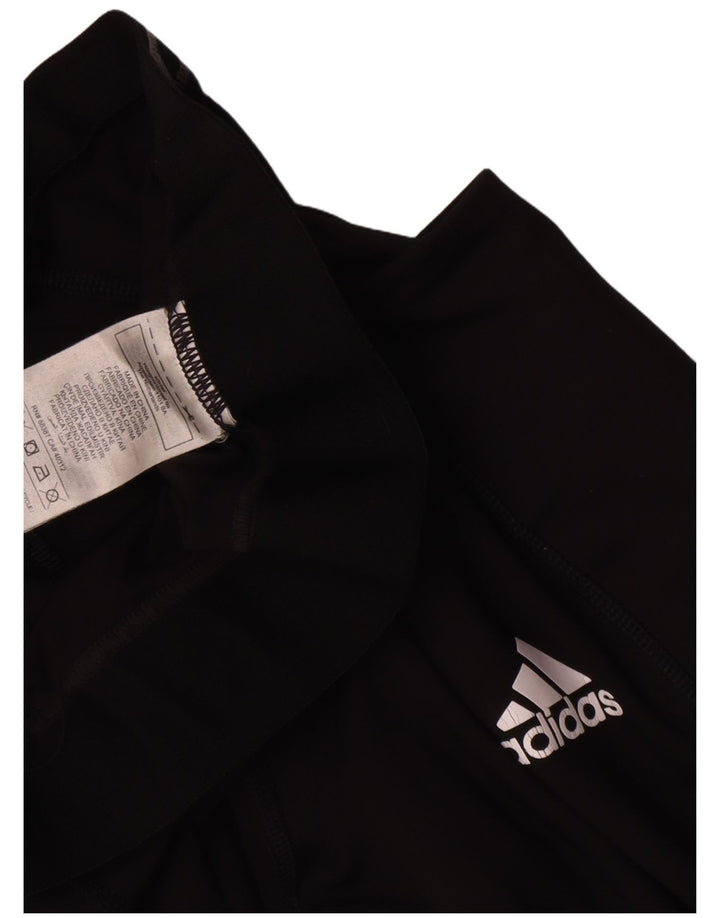 Женские леггинсы Adidas с рисунком UK 8, маленькие черные из полиэстера
