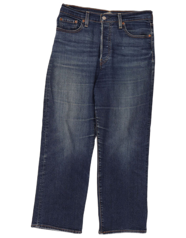 Женские прямые джинсы с завышенной талией Levi's W29 L26 синие