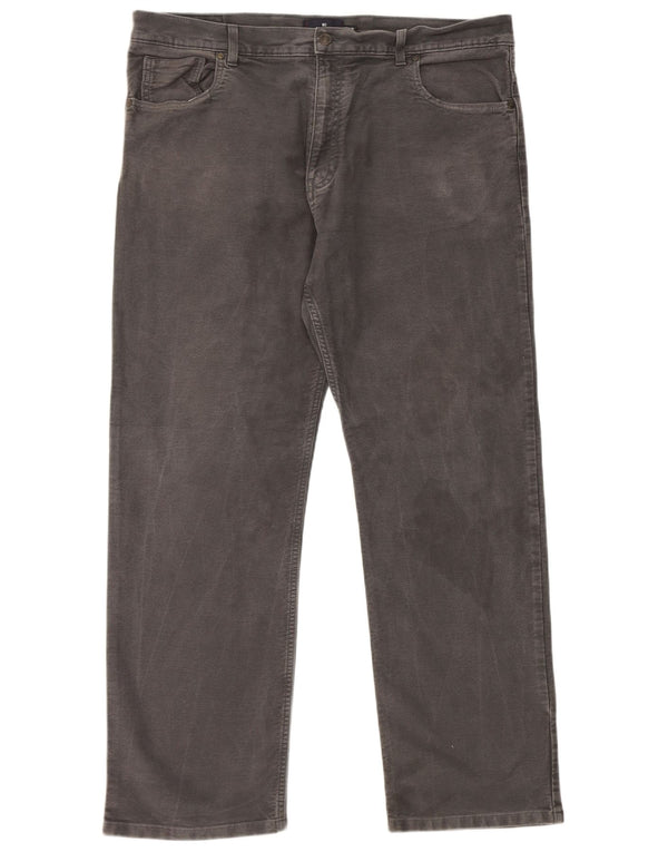 Мужские прямые повседневные брюки Marks & Spencer Blue Harbour W40 L31 серые