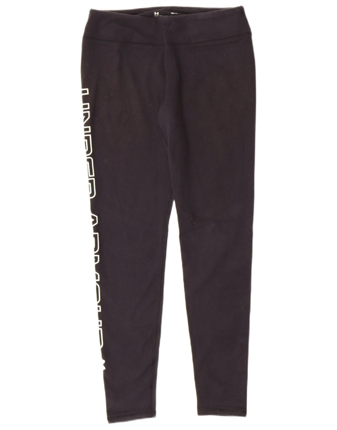 UNDER ARMOUR Womens Fitted Graphic Leggings UK 12 Medium Navy Blue