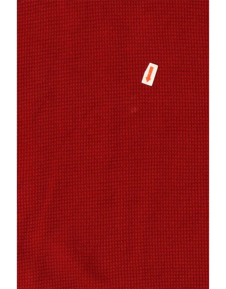 Eddie Bauer Мужской топ с длинным рукавом, средний красный хлопок