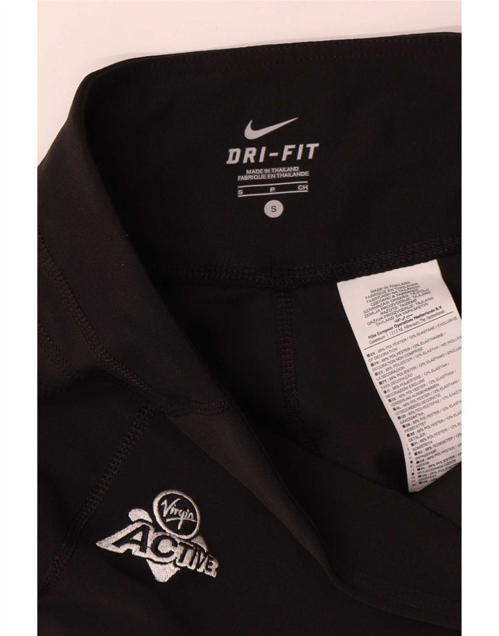 Женские спортивные брюки Nike Dri Fit UK 10, маленькие черные полиэстер