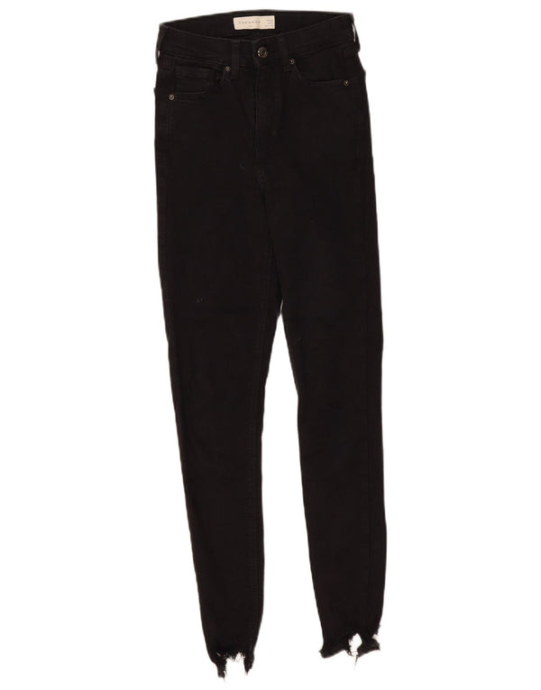 Женские джинсы скинни Topshop Jamie W25 L27, черный хлопок