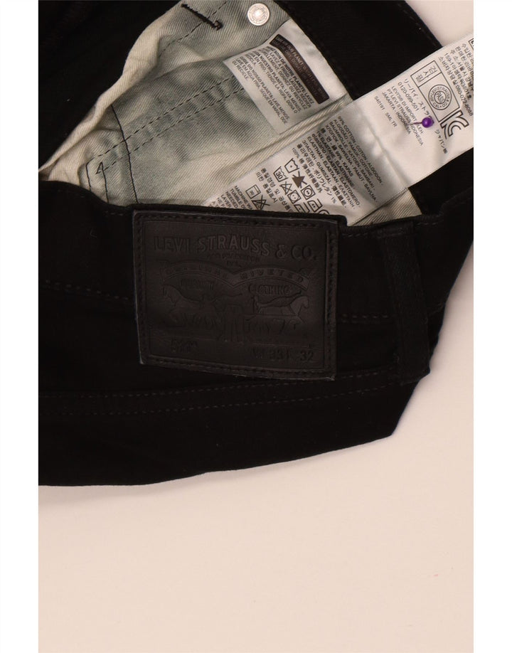 Мужские джинсы Levi's 511 Slim W33 L32, черный хлопок