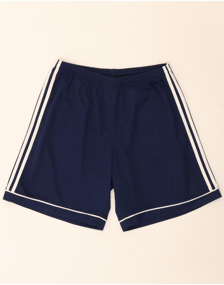 Мужские спортивные шорты Adidas Climalite, большие темно-синие, полиэстер