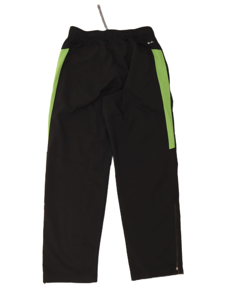 Мужские спортивные брюки Nike Dri Fit среднего размера, полиэстер с цветными блоками, средний черный