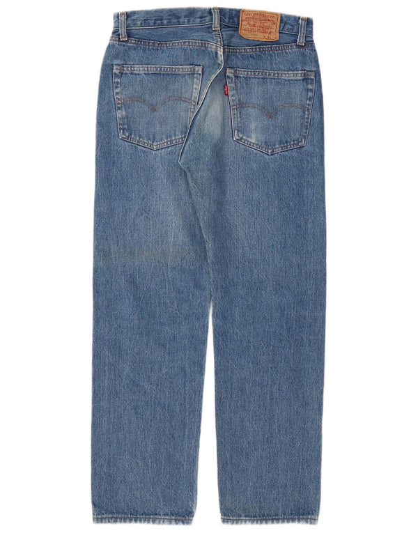 Мужские прямые джинсы Levi's 501 W32 L28 синие, хлопок