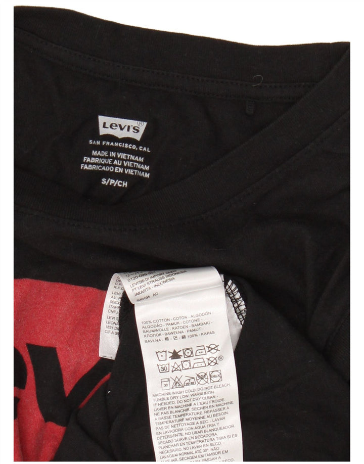 Женский жилет с рисунком Levi's Top UK 10, маленький, черный, хлопок