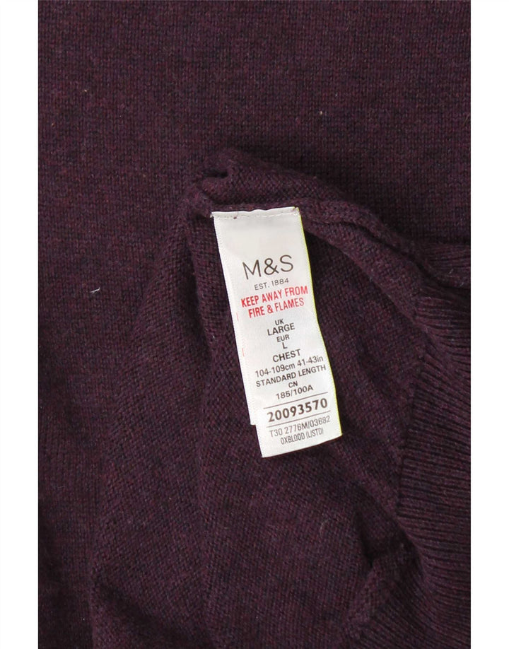 Мужская майка Marks & Spencer, большой бордовый хлопок, безрукавка