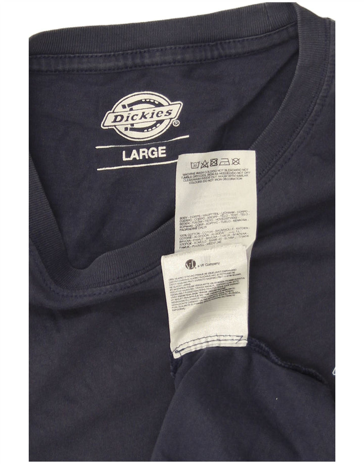 Мужская футболка Dickies, большой темно-синий хлопок
