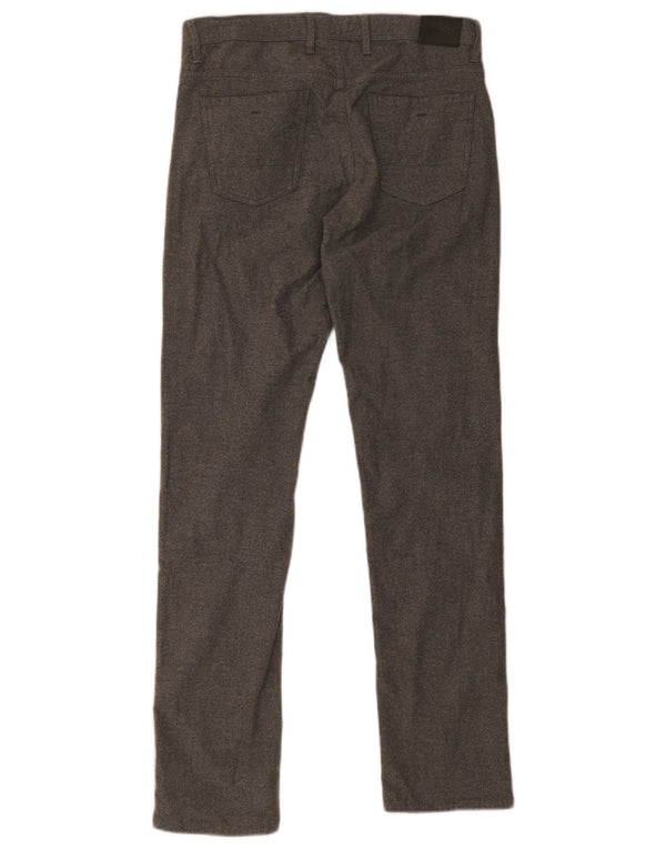 Massimo Dutti Мужские повседневные брюки Slim Fit EU 38 Small W30 L32 Серый хлопок