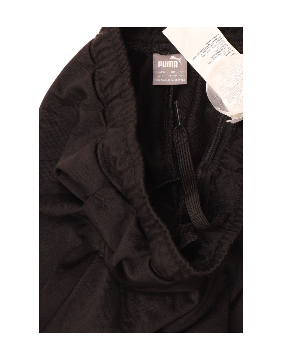 Спортивный костюм PUMA для мальчиков, брюки для бега, 13–14 лет, черный полиэстер