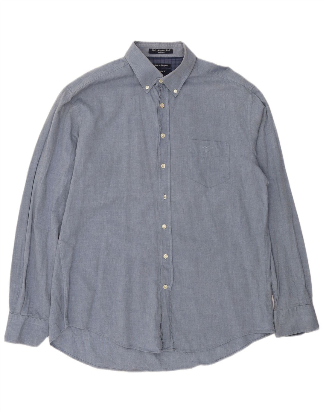 Мужская рубашка стандартного кроя Gant Soho XL, синяя, хлопок