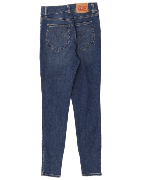 Женские джинсы скинни с высокой талией LEVI'S W28 L30, синий хлопок