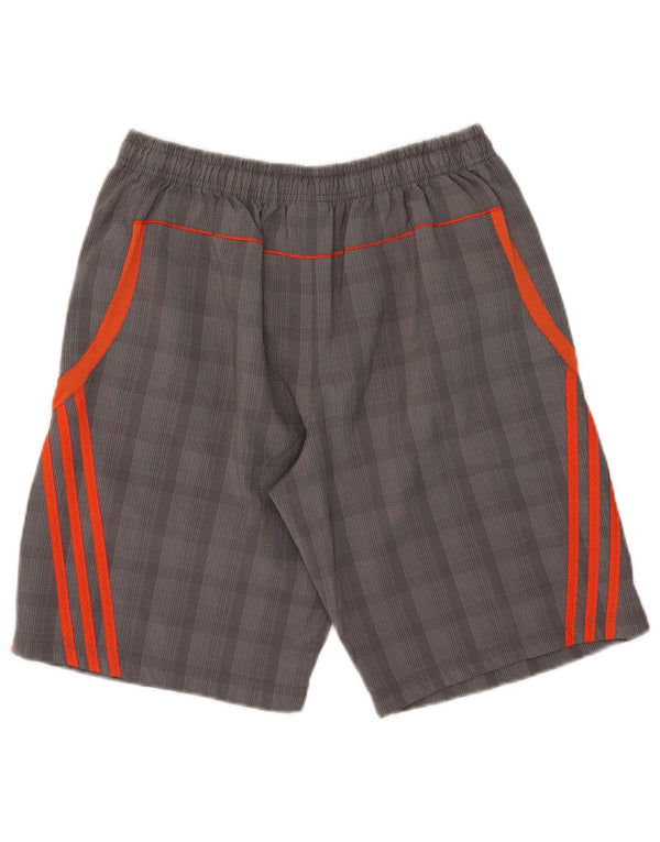 Мужские спортивные шорты Adidas UK 46/48 XL Серые в клетку