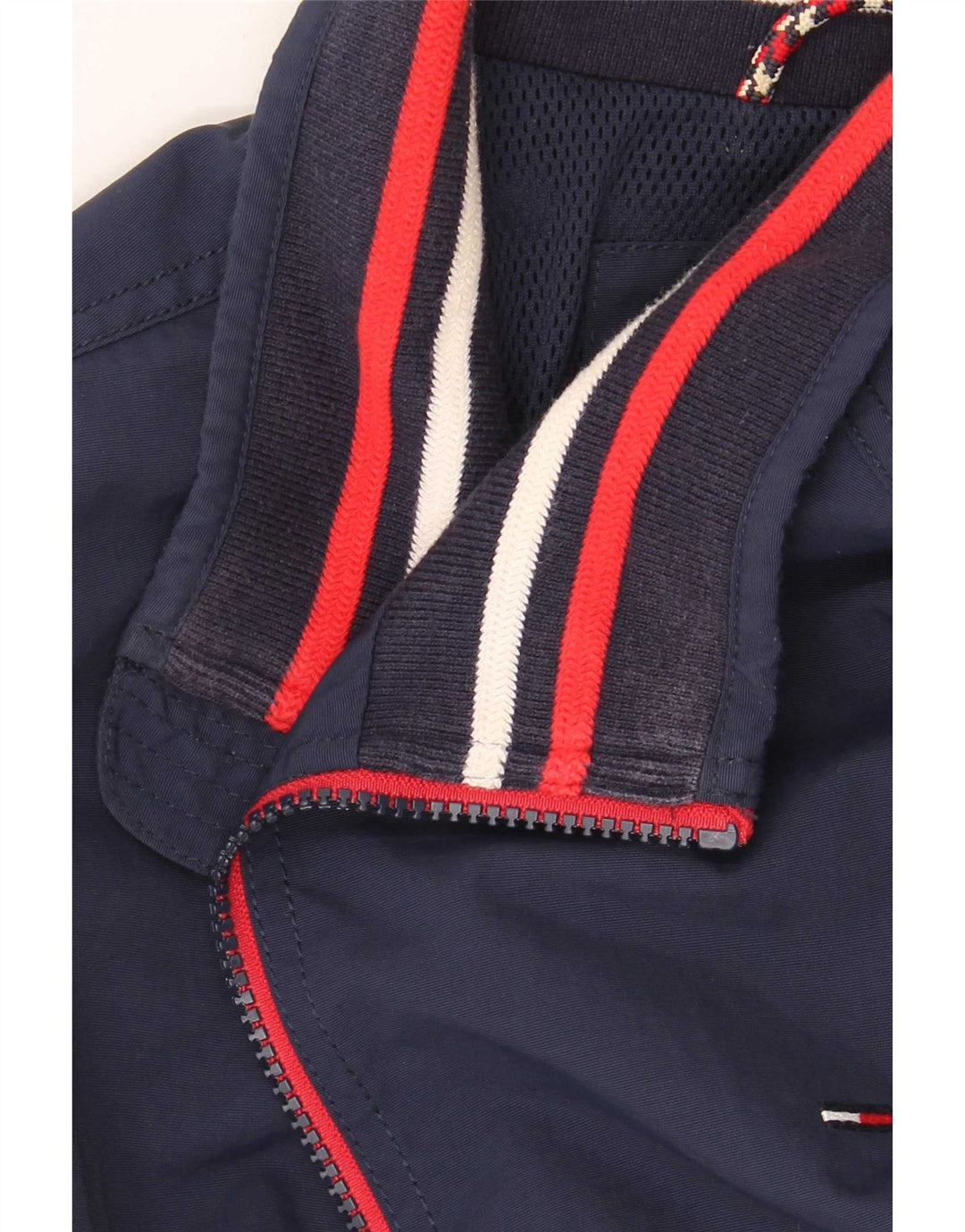 Мужская куртка-бомбер Tommy Hilfiger UK 38, средний темно-синий в полоску, полиамид