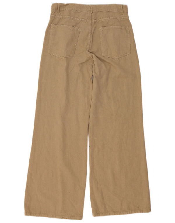 Женские широкие джинсы Massimo Dutti EU 38 Small W28 L31 Хаки Хлопок