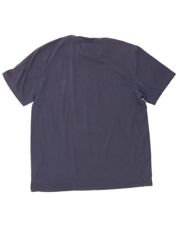 Nike Mens Dri Fit T-Shirt Top XL Navy Blue Cotton