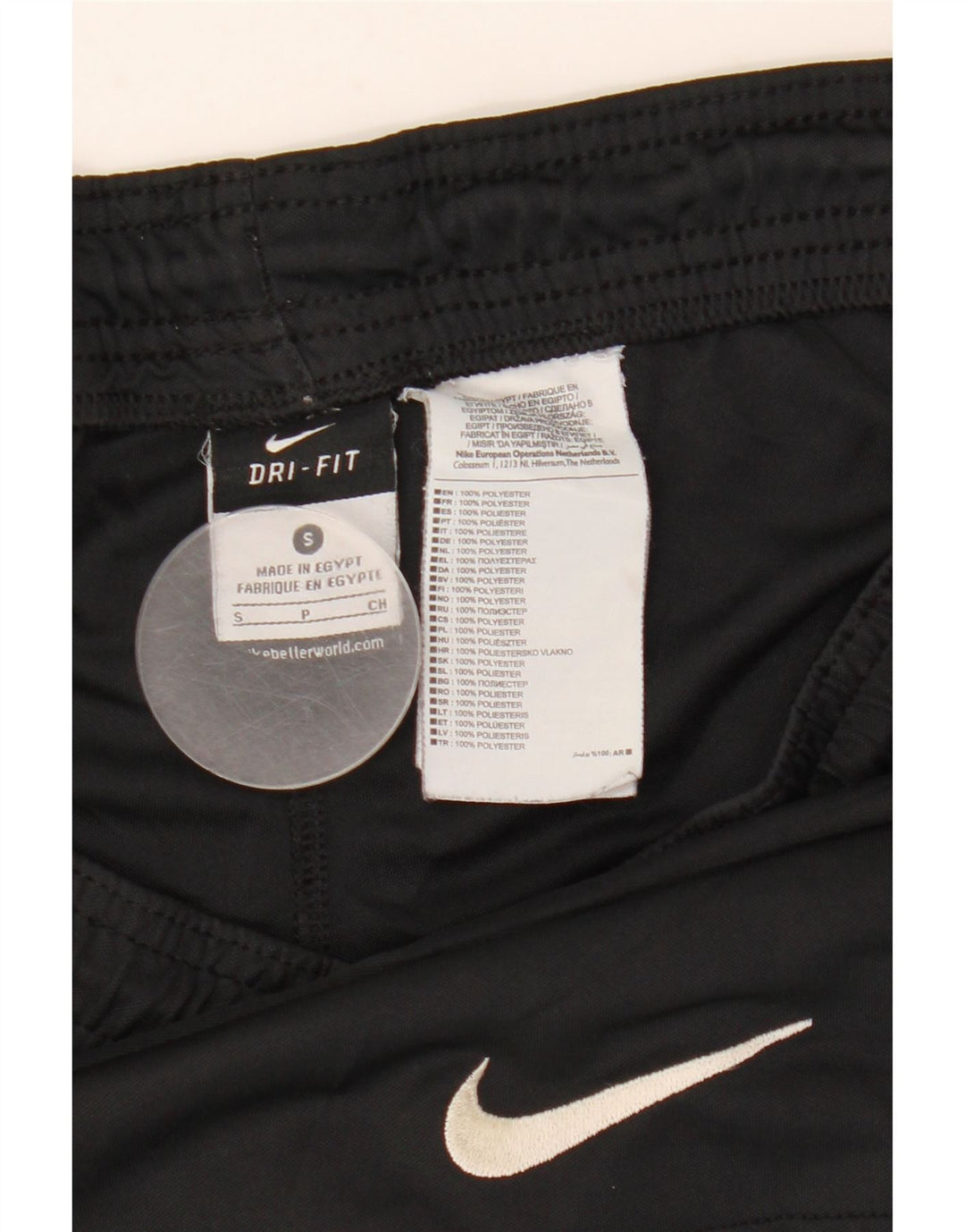 Мужские спортивные шорты Nike Dri Fit, маленькие черные, из полиэстера