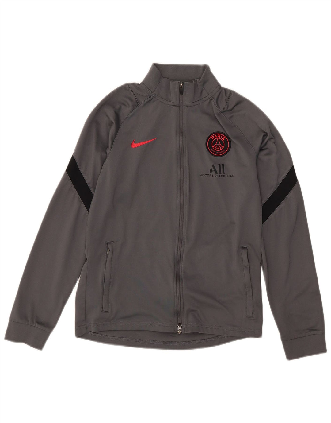 Спортивная куртка Nike Paris Saint- Germain для мальчиков, 12–13 лет, большая серая