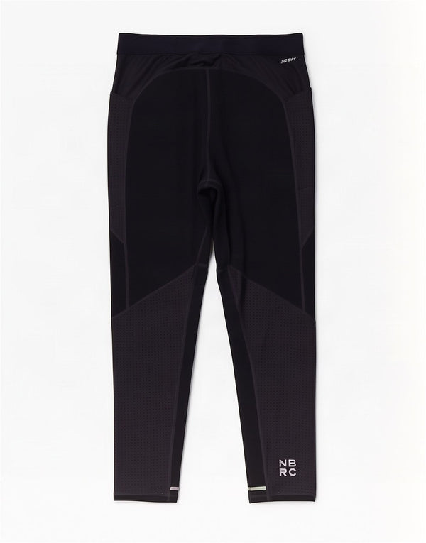 Женские укороченные леггинсы New Balance UK 14, большие темно-синие цветные блоки