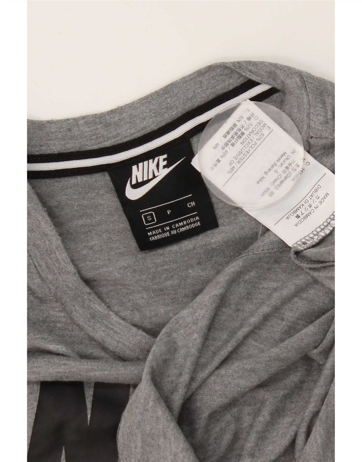 Мужская футболка Nike с графическим рисунком, маленький серый полиэстер с крапинками