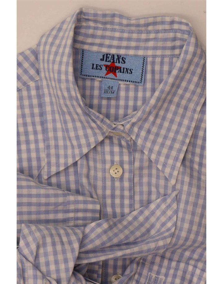 Женская блузка-рубашка с коротким рукавом Les Copains IT 44 Medium Blue Gingham