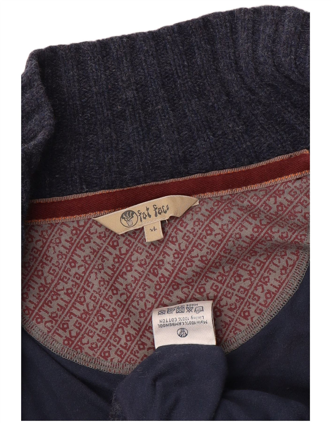 Женский кардиган FAT FACE, Великобритания, 18 XL, темно-синий, шерсть