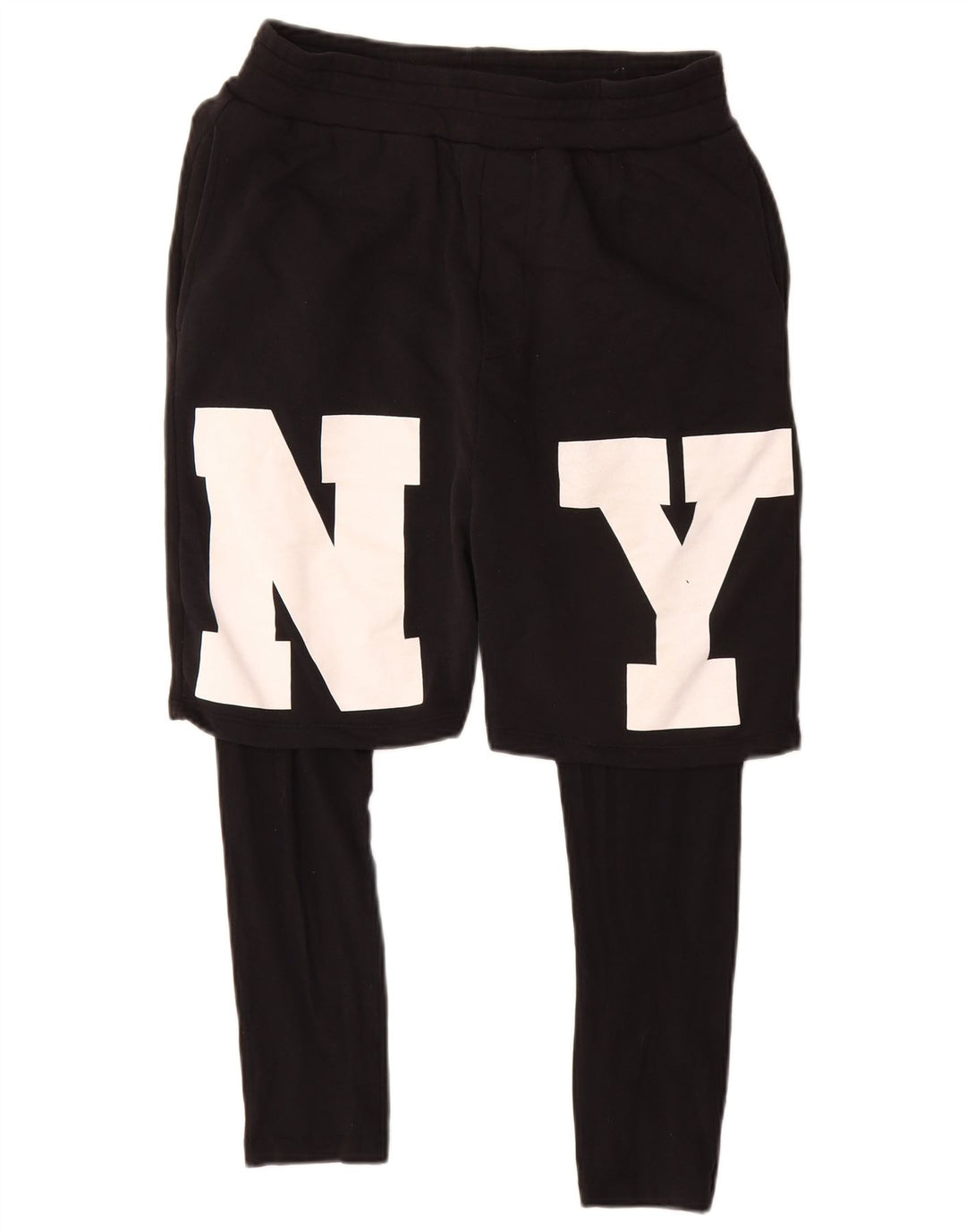 Мужские спортивные шорты Zara с рисунком, средний черный хлопок