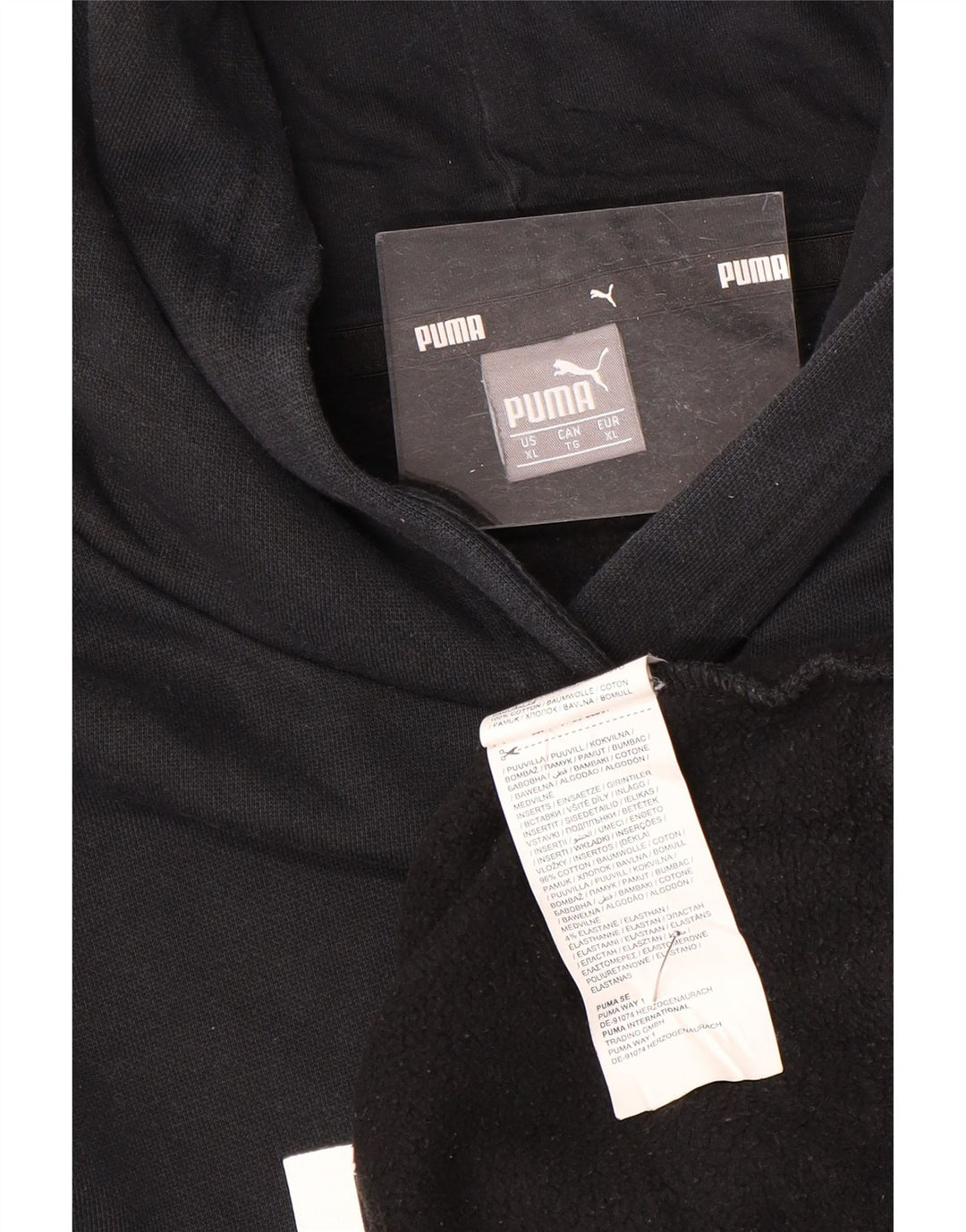 Женский джемпер с капюшоном PUMA UK 18 XL, черный хлопок