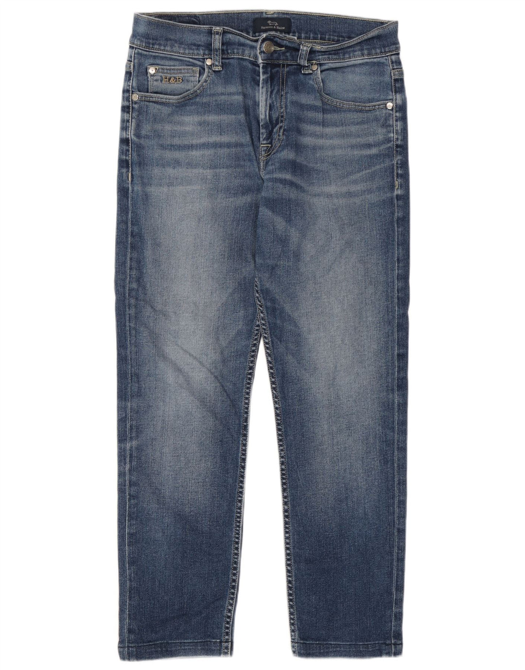 Harmont & Blaine Женские укороченные прямые джинсы IT 44 Medium W30 L26 Синие
