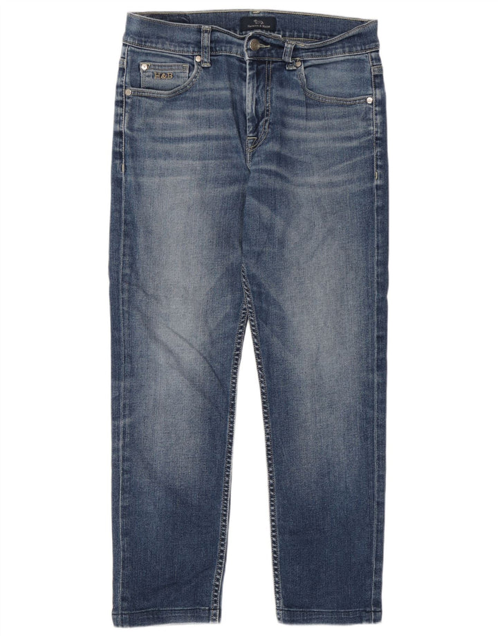 Harmont & Blaine Женские укороченные прямые джинсы IT 44 Medium W30 L26 Синие