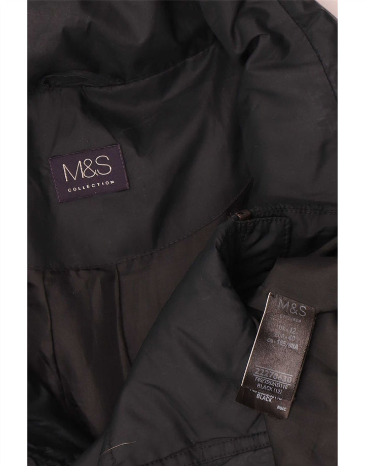 Женская стеганая куртка Marks & Spencer UK 12 Средний темно-синий полиэстер
