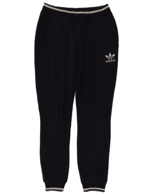 Женские спортивные брюки Adidas Joggers UK 8, маленькие темно-синие, хлопок