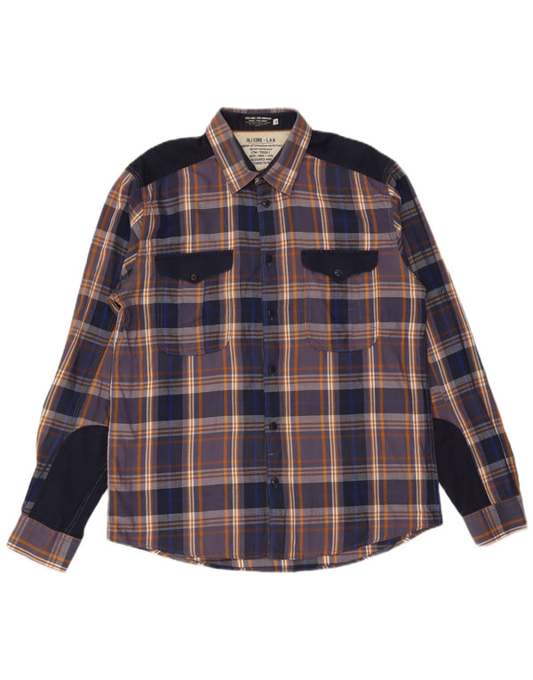 Мужская рубашка Jack & Jones XL в разноцветную клетку