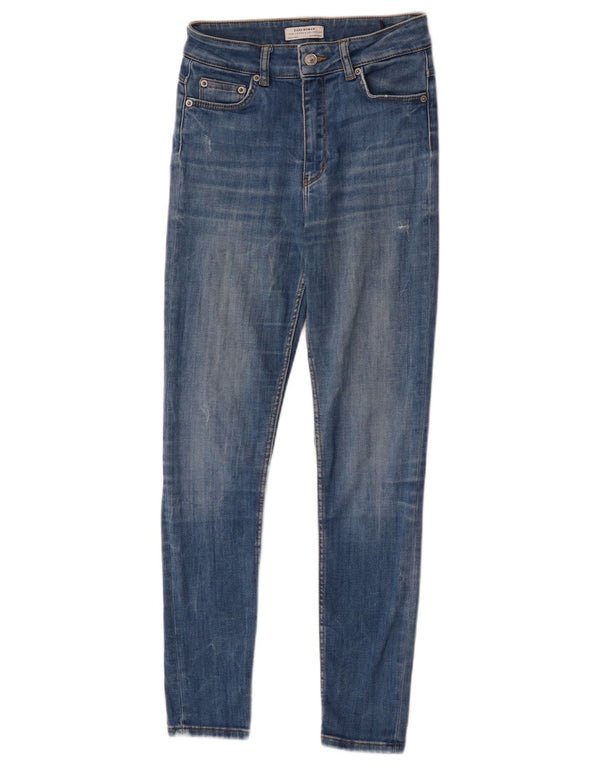 Женские джинсы скинни Zara EU 36 XS W26 L27, синий хлопок