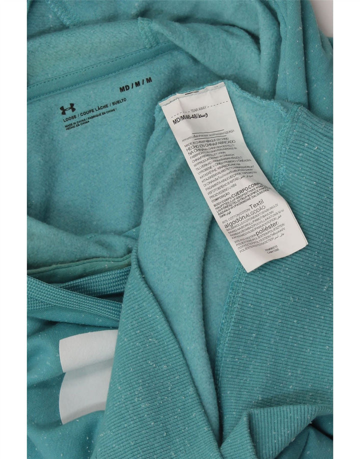 Женский джемпер с капюшоном оверсайз UNDER ARMOR UK 14, средний синий в крапинку