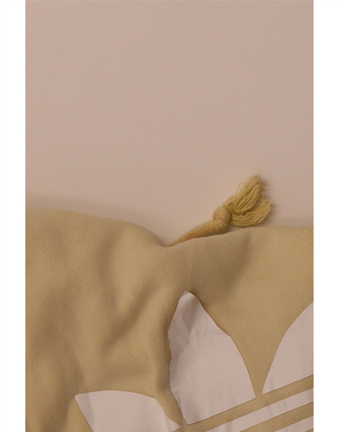 Мужской джемпер с капюшоном ADIDAS, хлопковый, желтого цвета