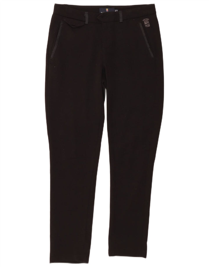 MARINA MILITARE Женские узкие повседневные брюки IT 42 Medium W30 L28 Черные