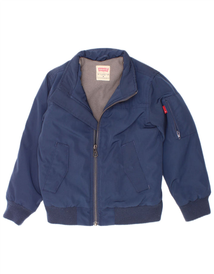 Куртка-бомбер Levi's для мальчиков 3-4 лет, темно-синий полиэстер