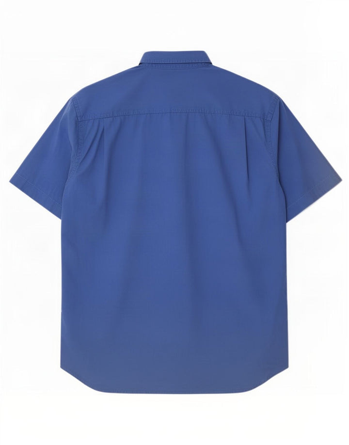 Мужская рубашка с коротким рукавом Think Pink 2XL синяя